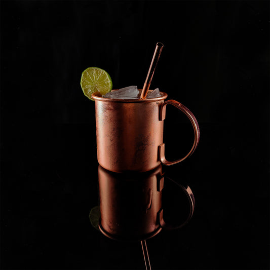 Krink Liqueurs Bitter Aperitif gemixt als Krink Mule. Hier habe ich dem klassischen Moscow Mule eine ganz besondere Note gegeben.