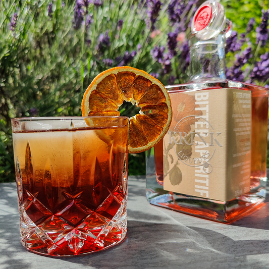 Krink Liqueurs Bitter Aperitif gemixt als Negroni