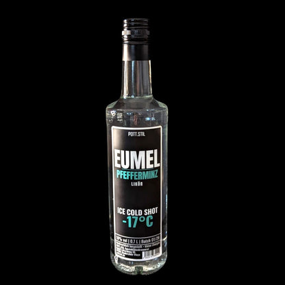 Eumel Pfefferminzlikör Flasche Ice Cold Shot -17°C von POTT.STIL